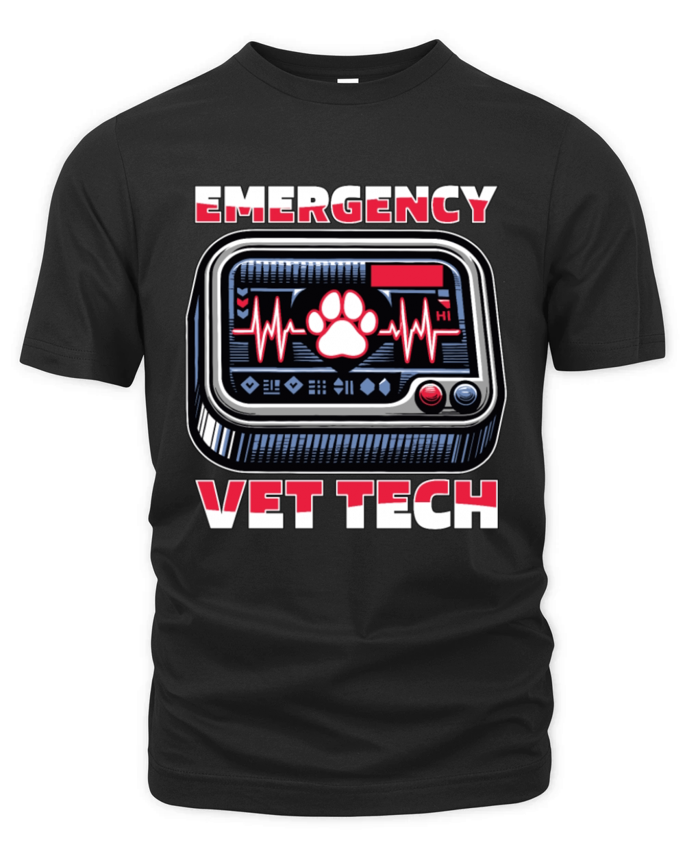 Veterinary Technician Emergency Vet Tech Vet Med Organic Unisex T-shirt