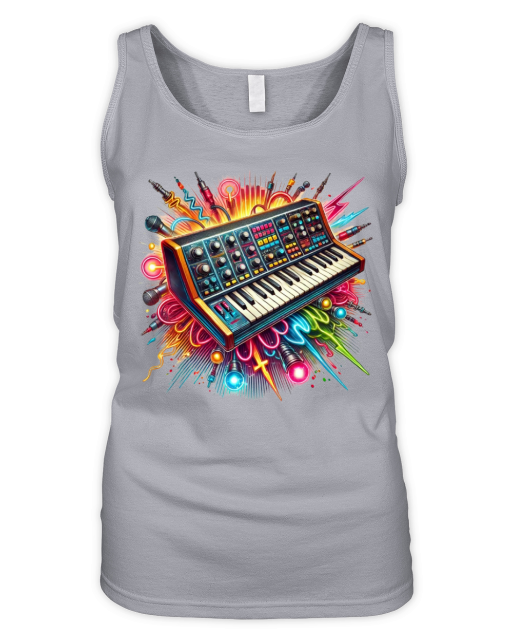 Electric Energy - Vintage Music T-shirt Organic Women's Tank Top