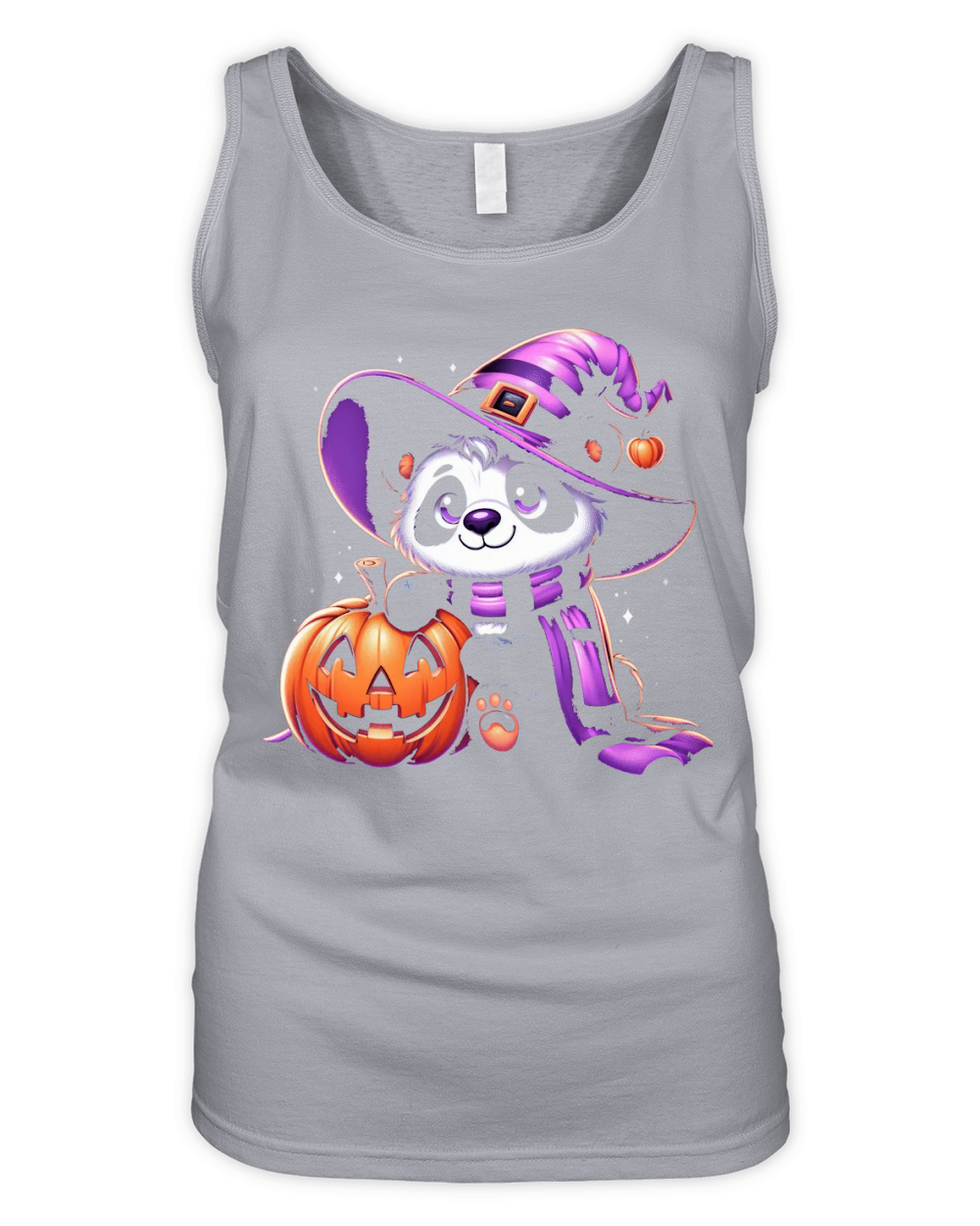 Halloween Panda Organic Women's Tank Top