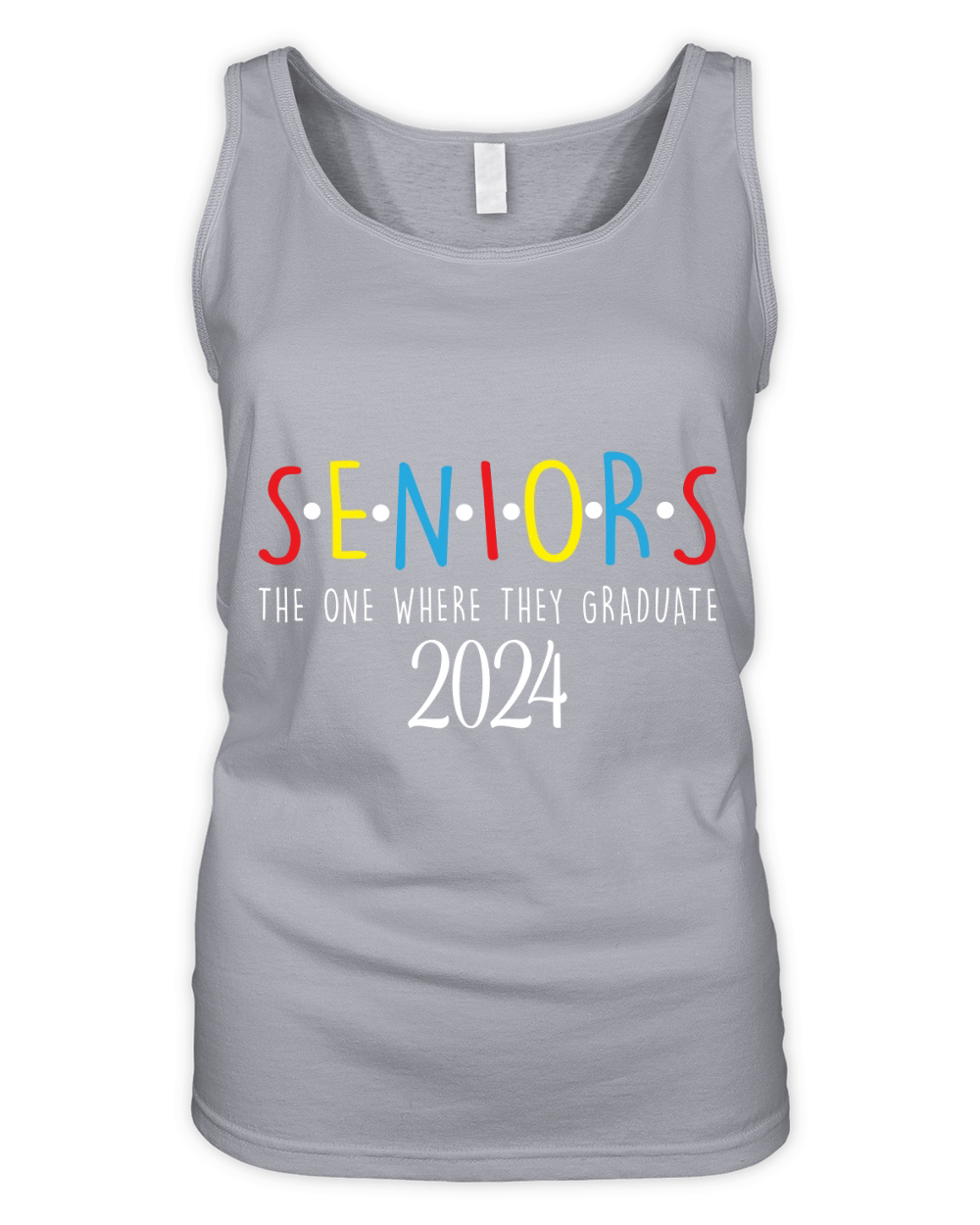 Seniors the one where they graduate 2024 03 Organic Women's Tank Top