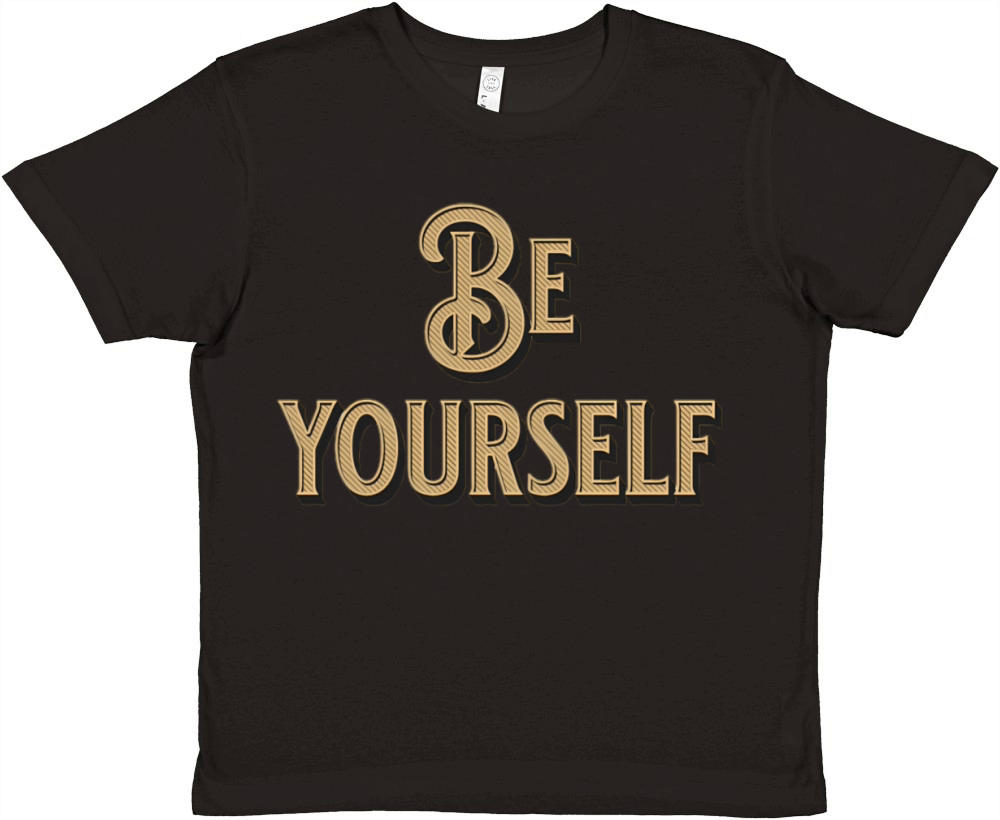Be Yourself - Empowering Minimalist Premium Kids Crewneck T-shirt