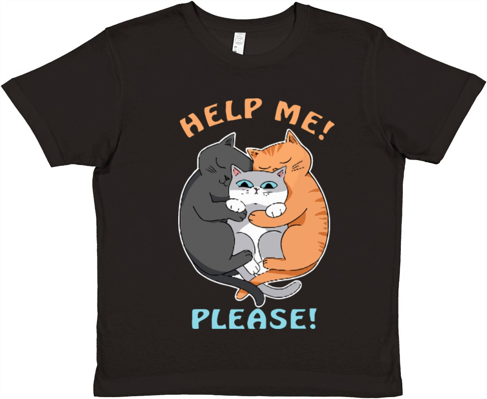 help me please Premium Kids Crewneck T-shirt