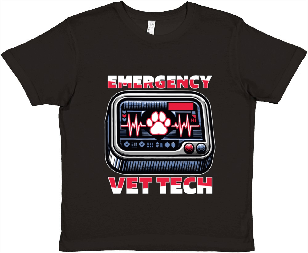 Veterinary Technician Emergency Vet Tech Vet Med Premium Kids Crewneck T-shirt