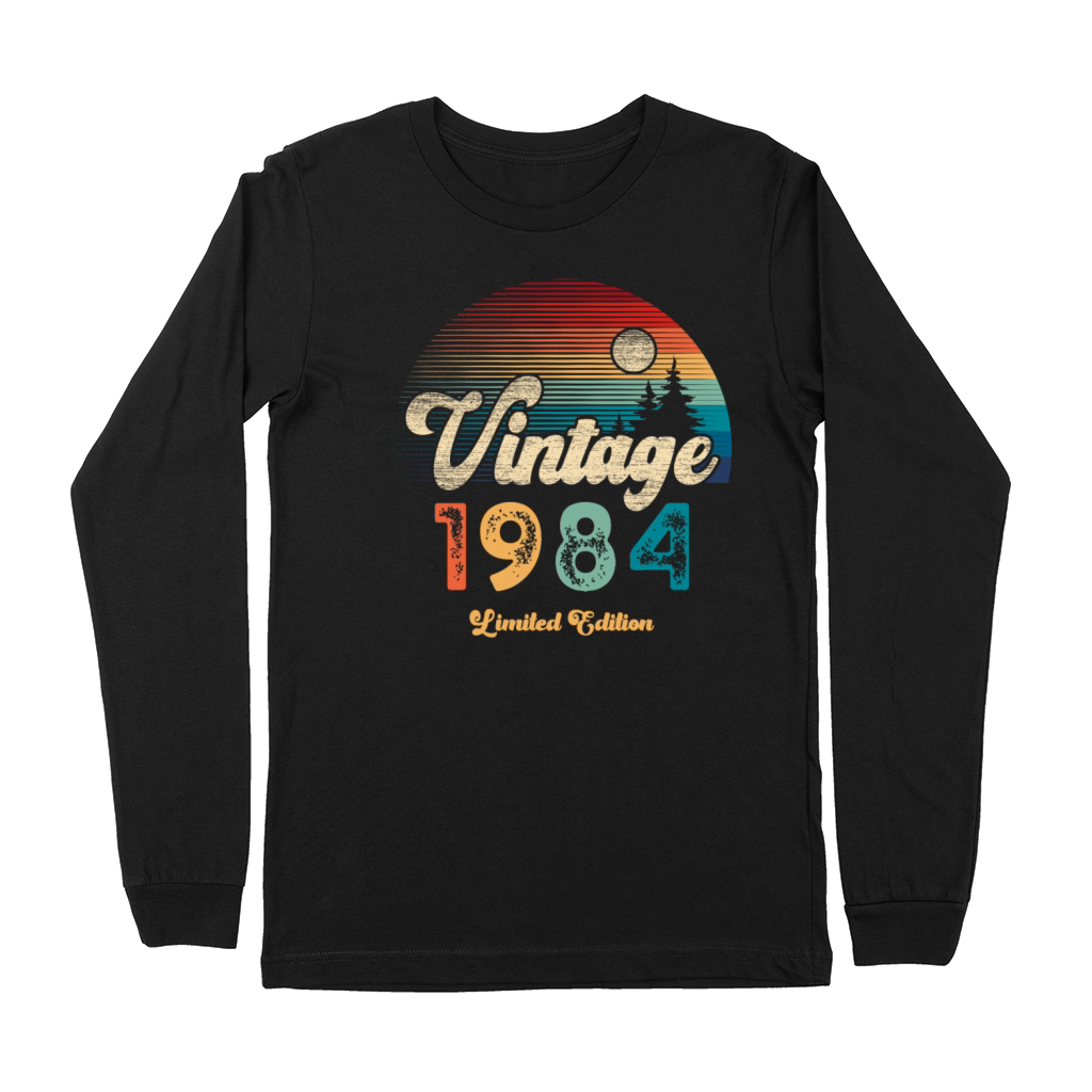 Vintage 1984 Birthday Retro Premium Long Sleeve