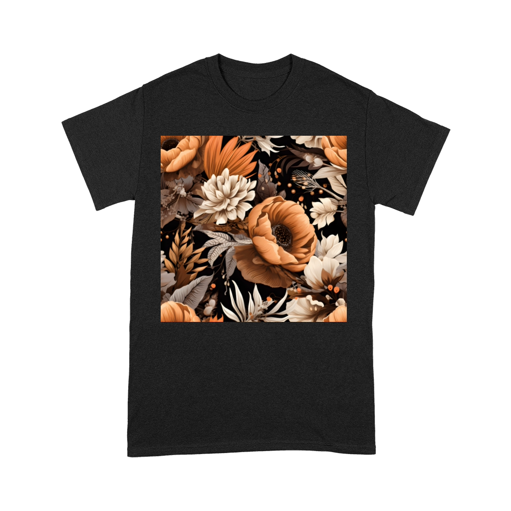 vintage flower floral pattern digital artwork Premium T-shirt