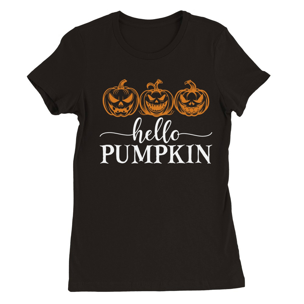Hello pumpkin Premium Womens Crewneck T-shirt