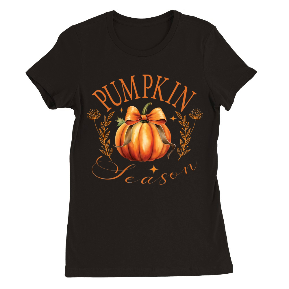 Pumpkin Season Premium Womens Crewneck T-shirt