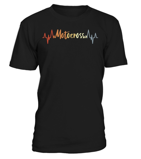 Motocross Heartbeat Vintage Look T-Shirt Unisex