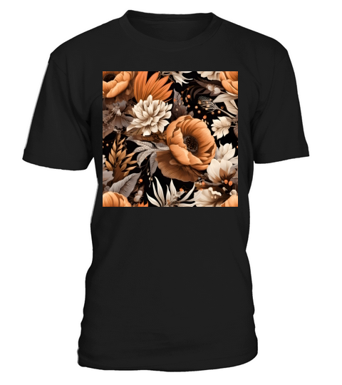 vintage flower floral pattern digital artwork T-Shirt Unisex