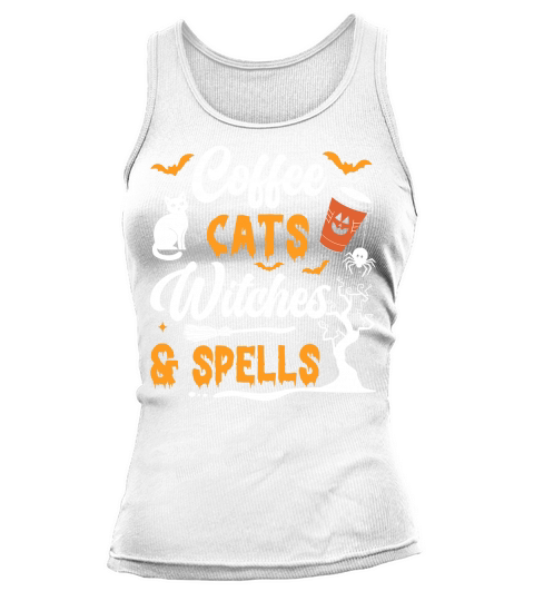 226. coffee cats witches & spells Tank top Woman
