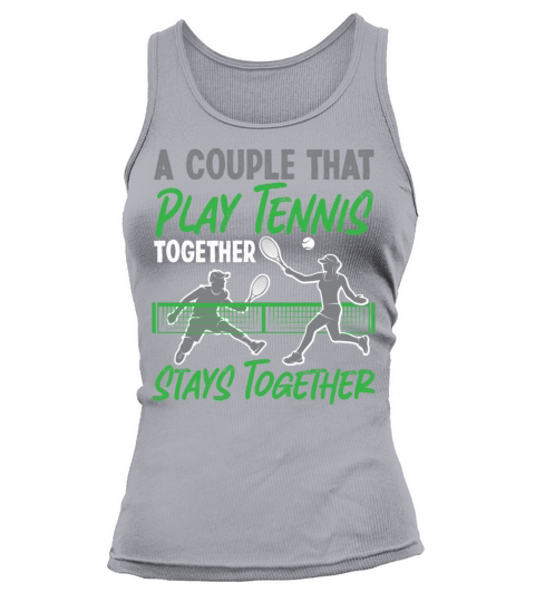 Funny Tennis Player Racket Couple Tank top Woman