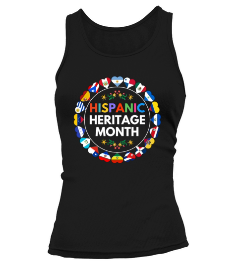 Hispanic heritage month all countries celebration Tank top Woman