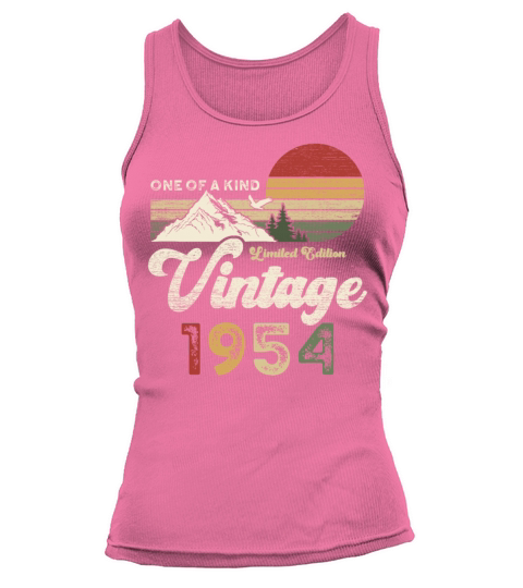 Vintage 1954 Birthday Mountains Tank top Woman