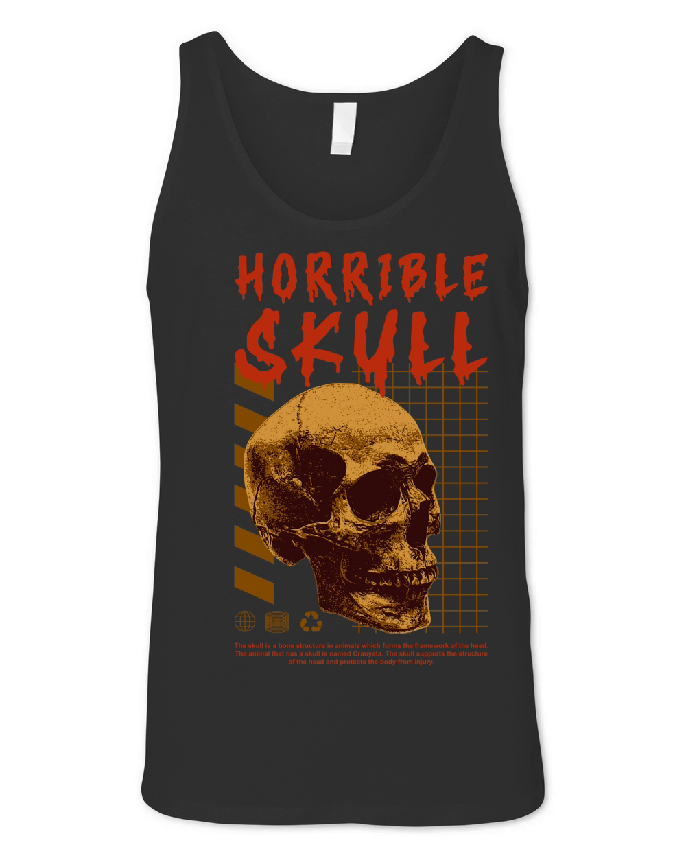Horrible Skull Unisex Jersey Tank