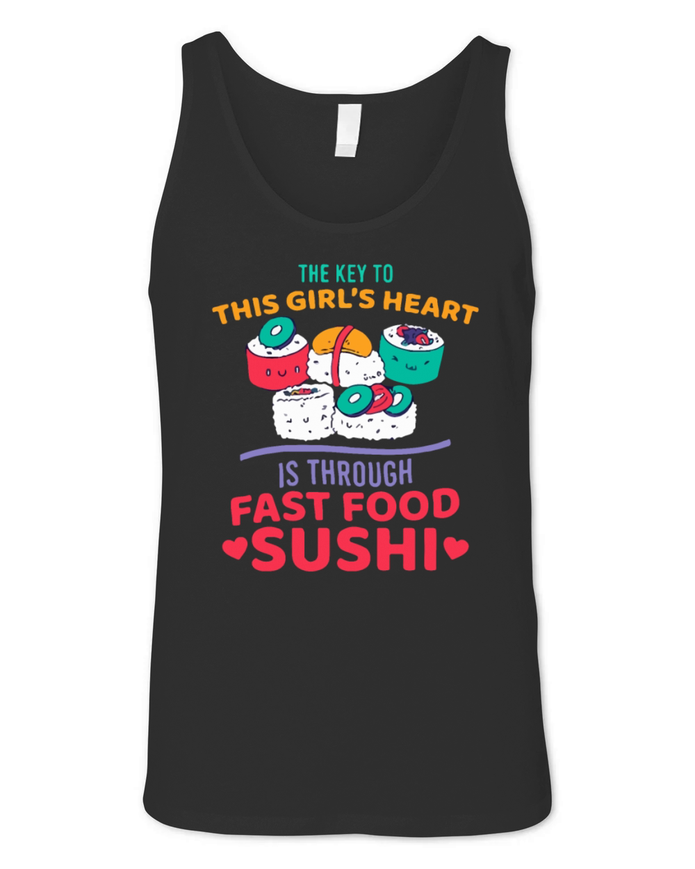 sushi food Unisex Jersey Tank