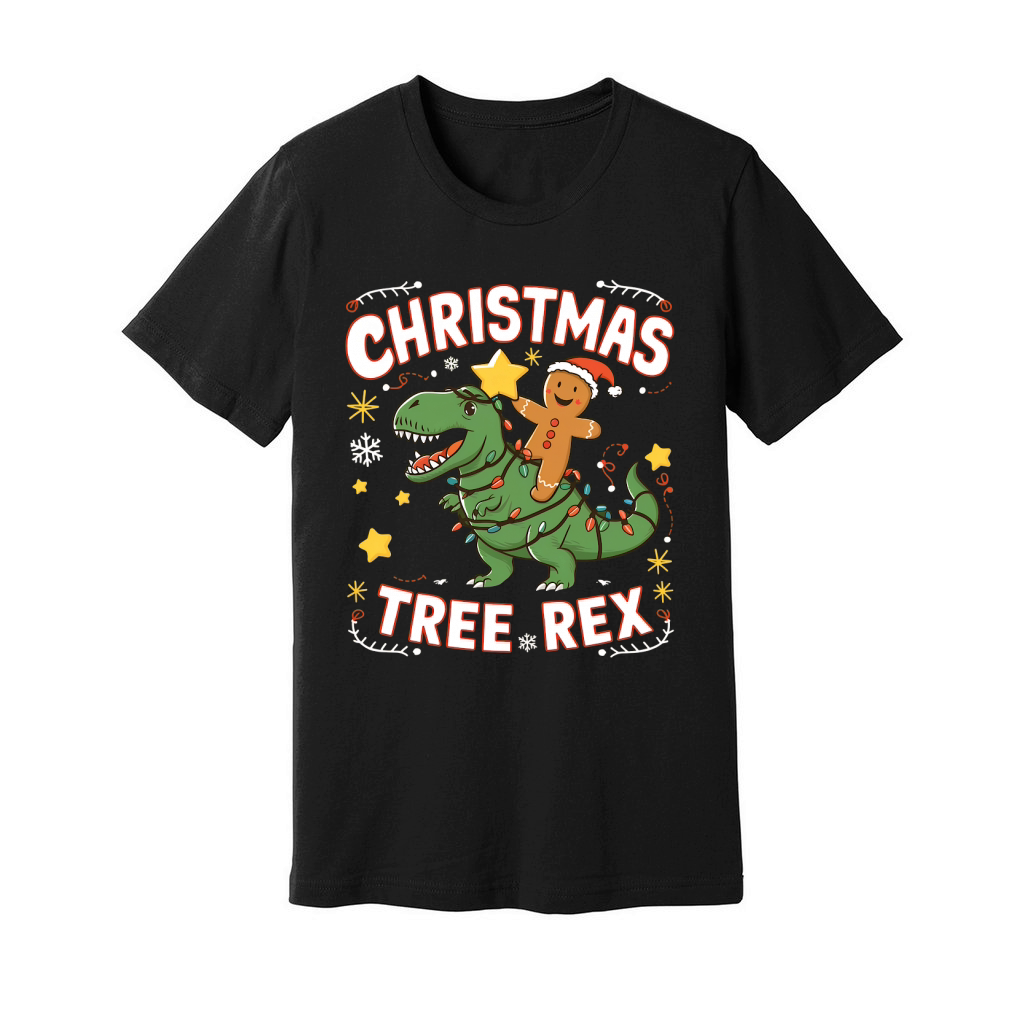 Christmas Tree Rex Unisex Jersey Tee