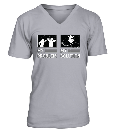 Veterinary Medicine My Problem My Pictogram Dad V-Neck T-shirt