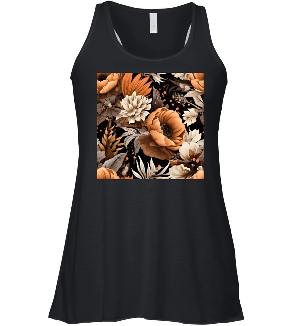 vintage flower floral pattern digital artwork Women&#039;s Flowy Tank Top
