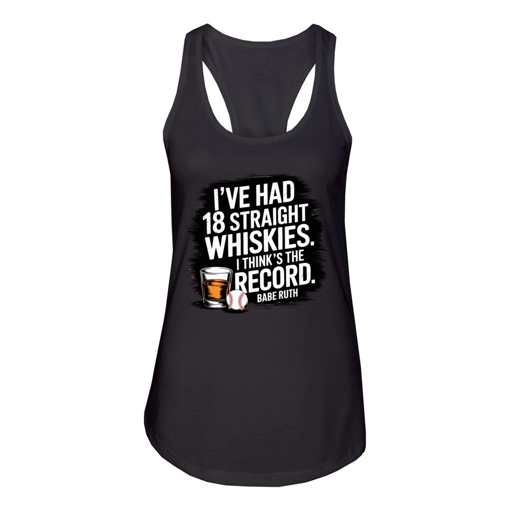 Baseball Babe Ruth Saying Sports Quote Women's Racerback Tank