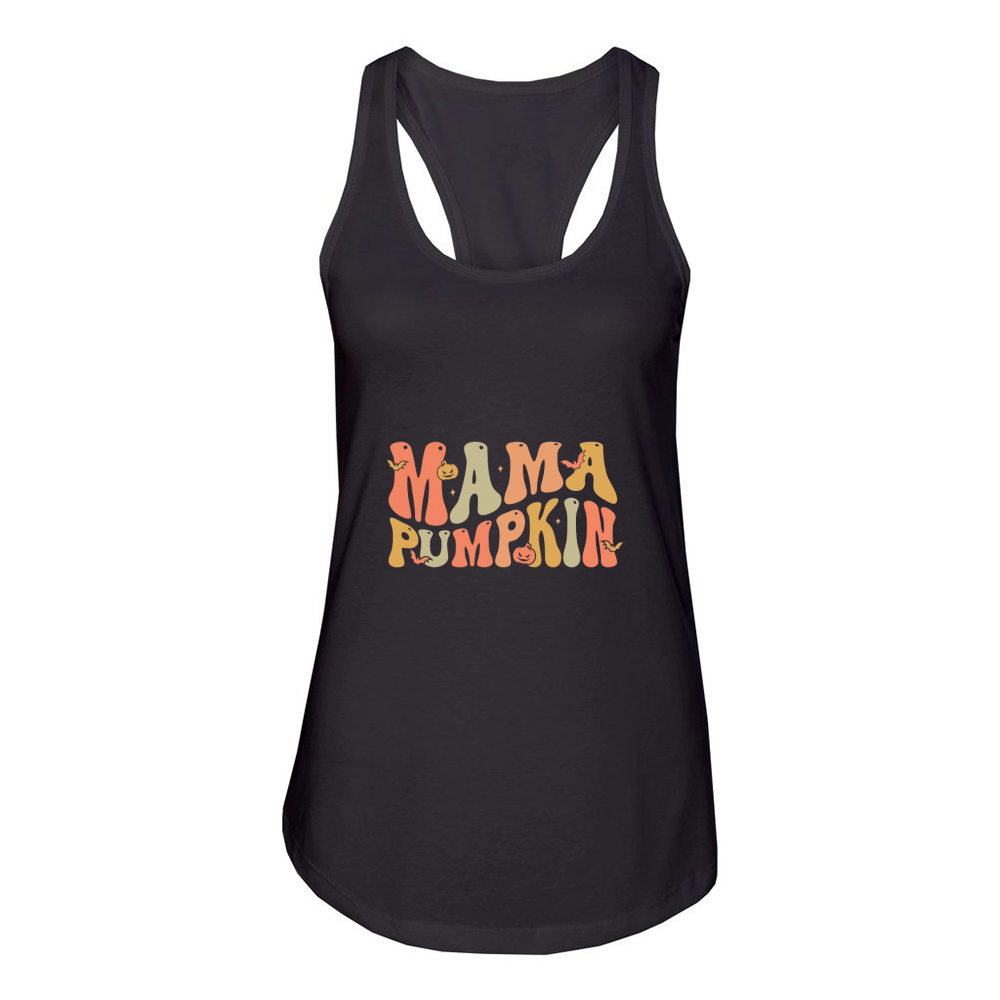 Mama Pumpkin 9 Women's Racerback Tank