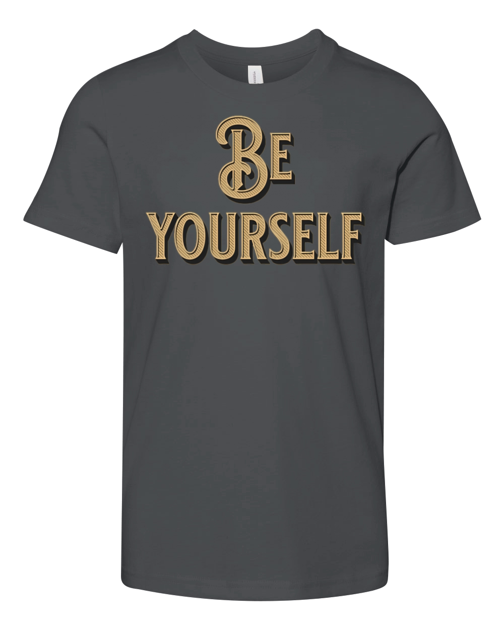 Be Yourself - Empowering Minimalist Youth Unisex Jersey Tee
