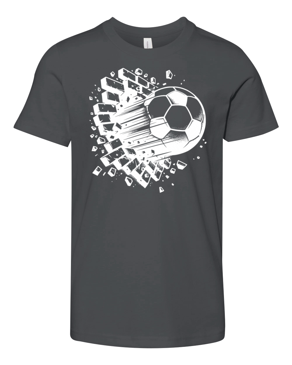 Hammer Soccer Shot Club Logo Wall Destruction Youth Unisex Jersey Tee