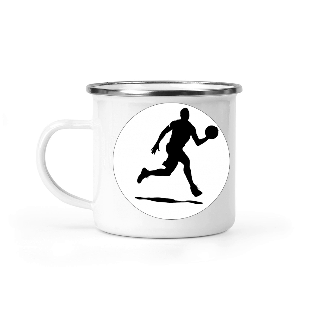 Basketball Player Silhouette (5) Camping Mug