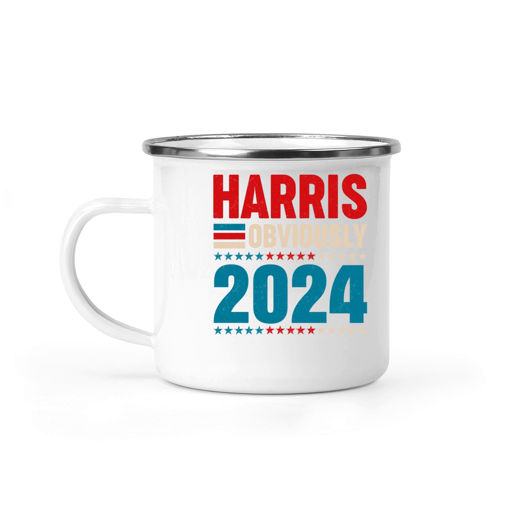 Harris Obviously 2024 Camping Mug