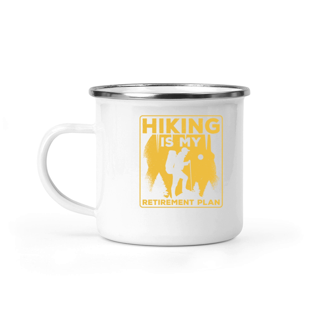 Hiking Is My Retirement Plan Hiker Mountain Camping Mug