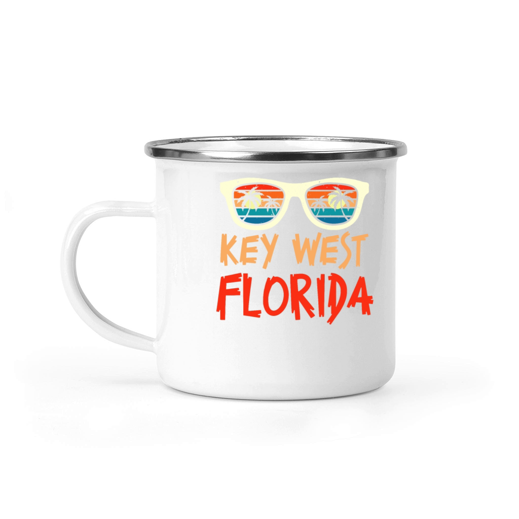 Sunshine-State KEY-WEST FLORIDA Surfer Outfit Camping Mug