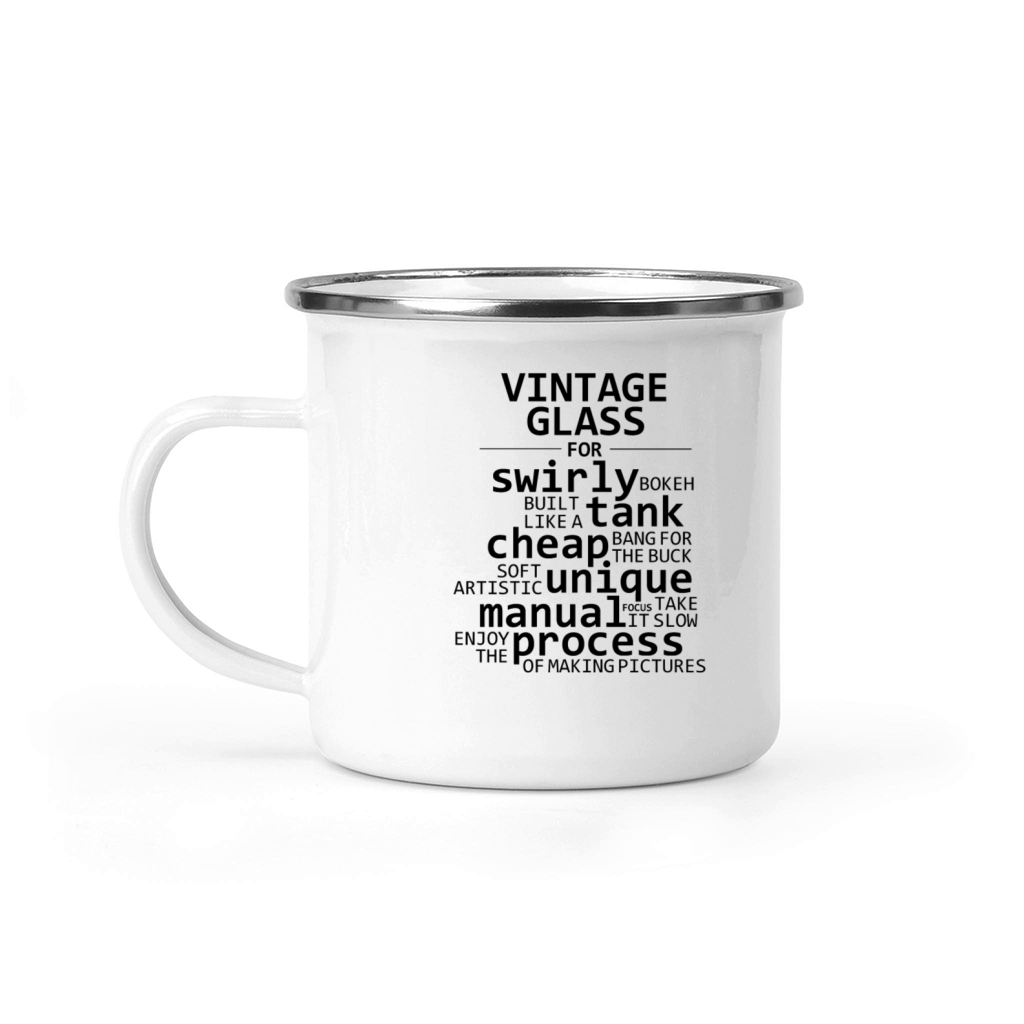 Vintage Glass Camping Mug