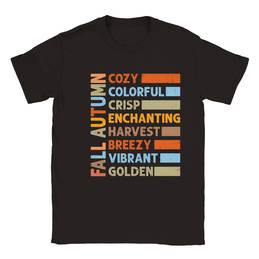 fall autumn cozy colorful crisp enchanting harvest Classic Kids Crewneck T-shirt
