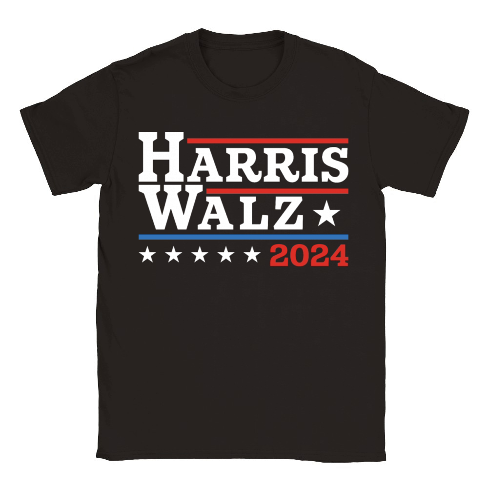 Harris Walz Waltz 2024 Retro Vintage Kamala Harris Classic Kids Crewneck T-shirt