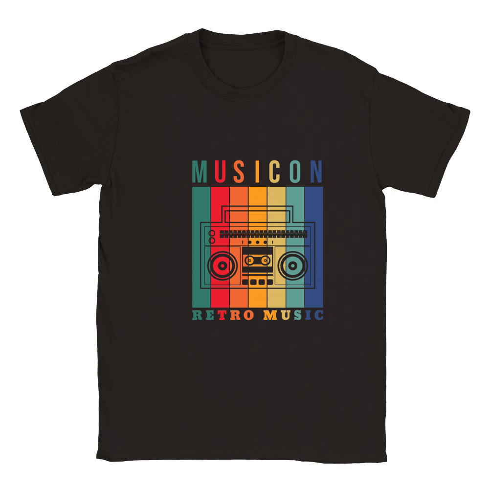 Musicon retro music Classic Kids Crewneck T-shirt