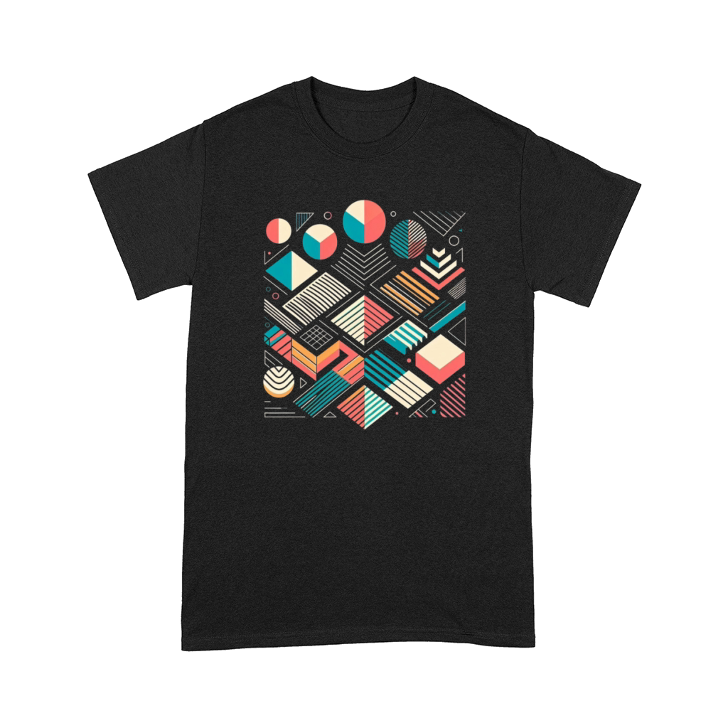 Retro Geometric Shapes 80s 90s Style 1 Comfort T-shirt
