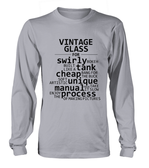 Vintage Glass Long sleeved Unisex