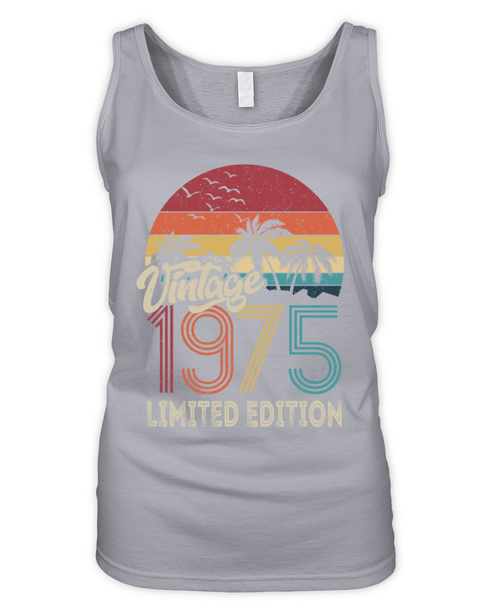 50th Birthday Vintage 1975 Limited Edition Organic Women's Tank Top