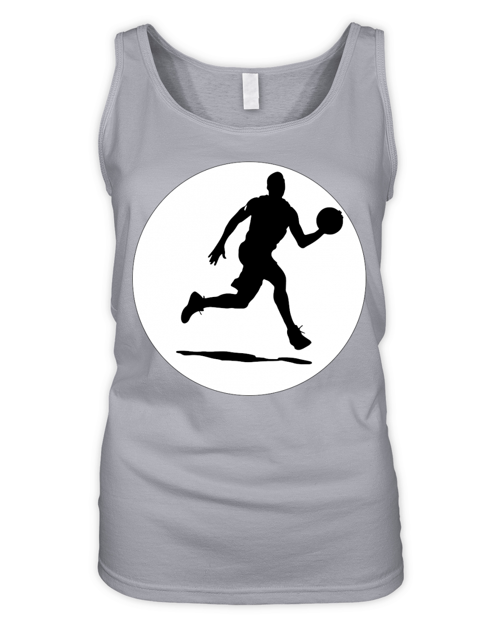 Basketball Player Silhouette (5) Organic Women's Tank Top