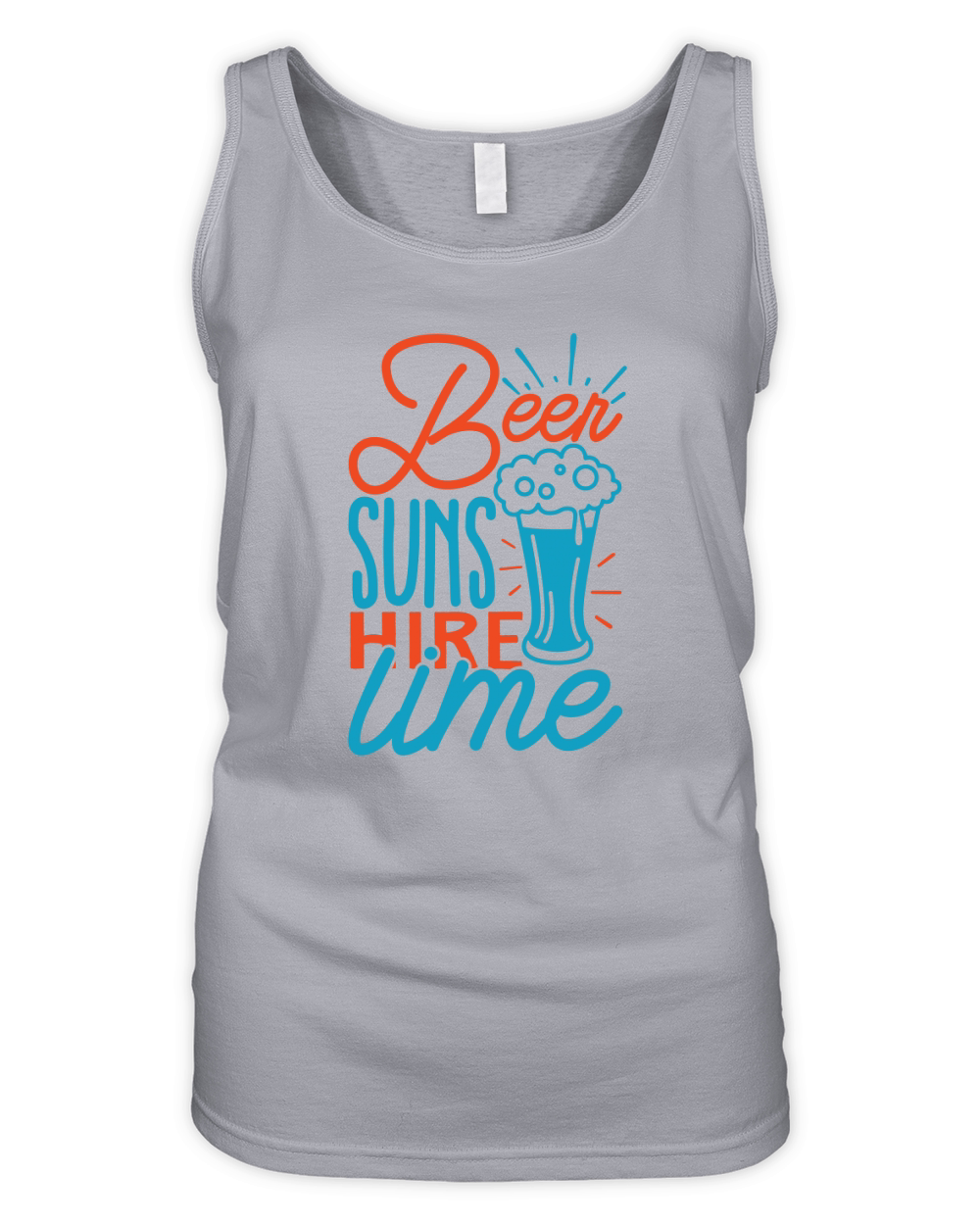 Beer suns hire lime Organic Women's Tank Top