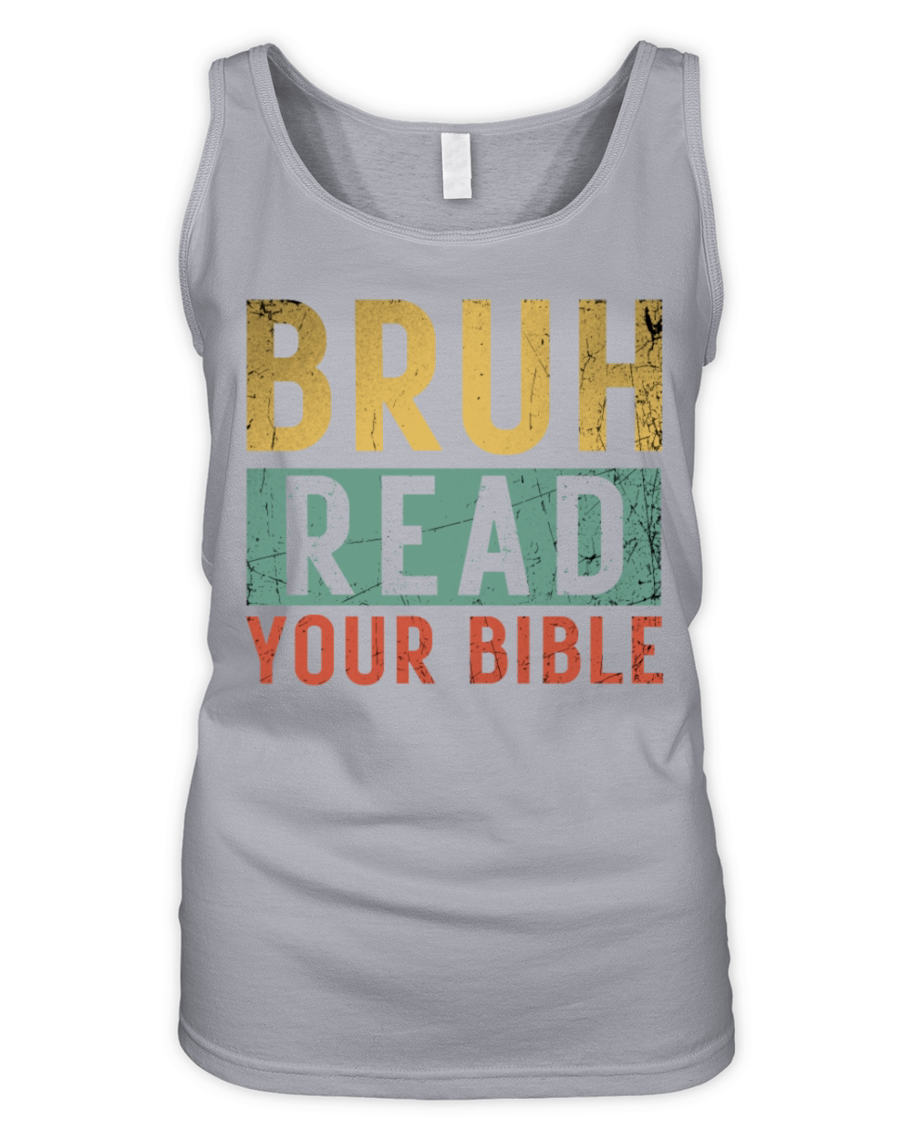 Bruh Meme Read Your Bible God Vintage Modern Chris Organic Women's Tank Top