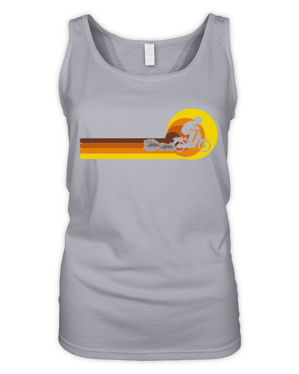 Moped Bike Mofas Moped Motorcycle Vintage 70s 80s Organic Women's Tank Top