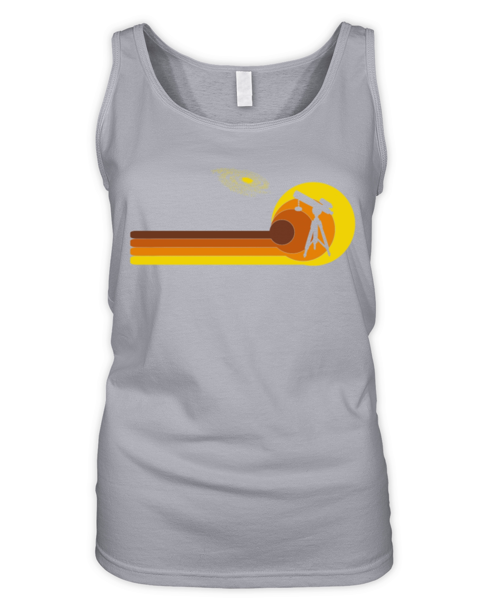 Telescopes Binoculars planets science 70s Vintage Organic Women's Tank Top