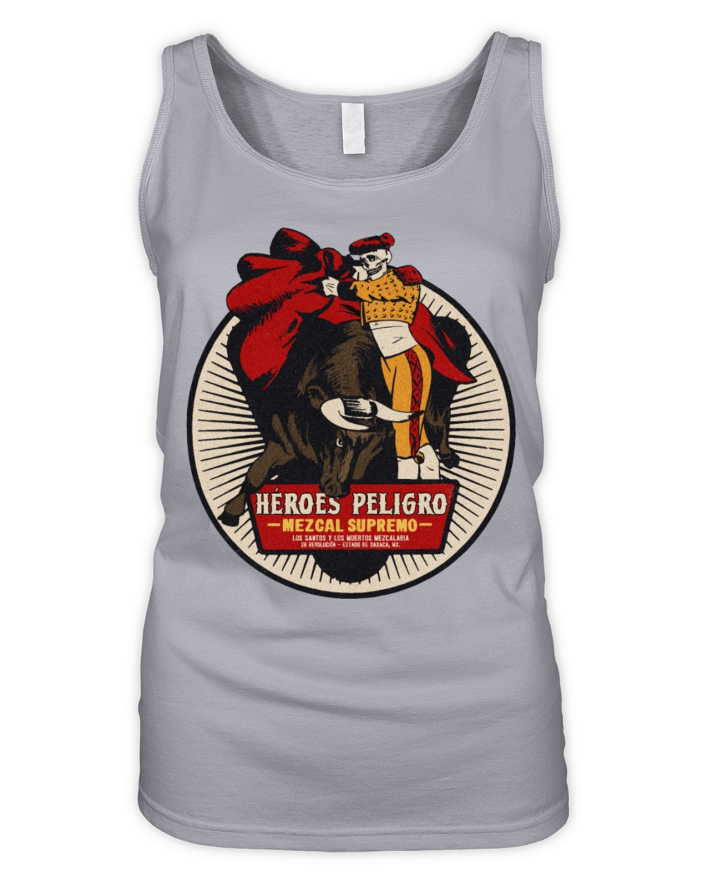 Vintage Skull Matador Mezcal Organic Women's Tank Top