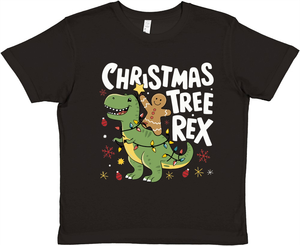 Christmas Tree Rex Premium Kids Crewneck T-shirt