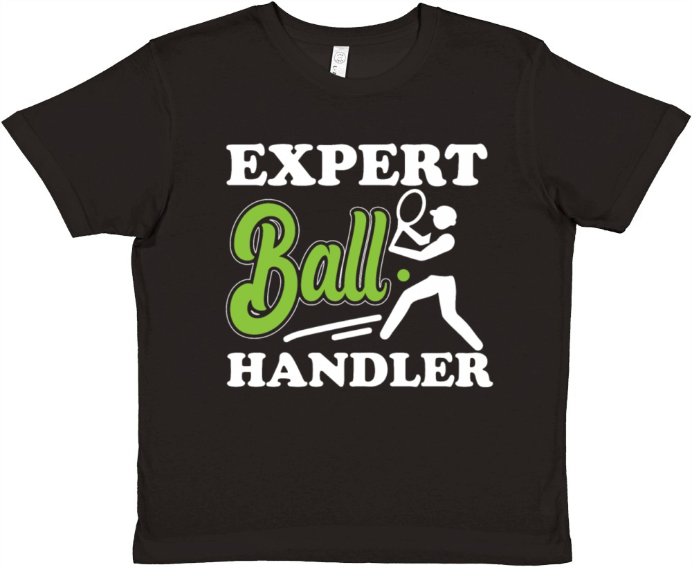 Funny Tennis Player Racket Pun Premium Kids Crewneck T-shirt