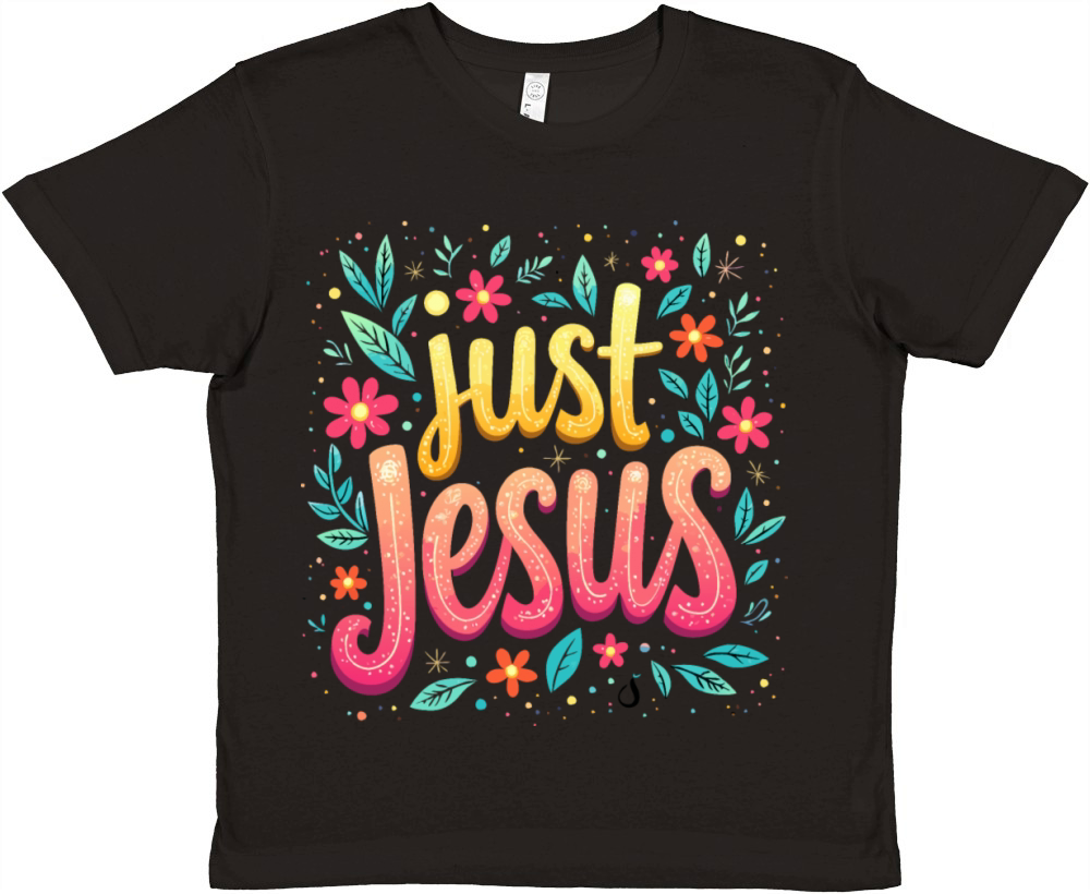 Just Jesus - Christian Inspirational Quote Premium Kids Crewneck T-shirt
