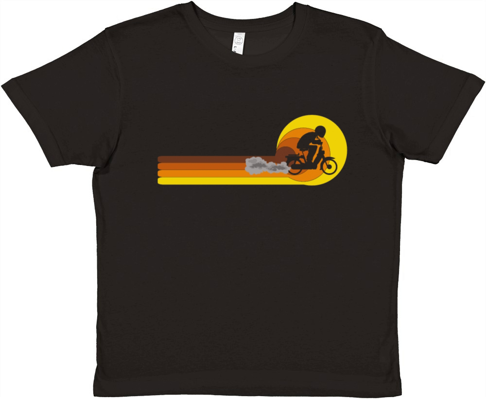 Moped Bike Mofas Moped Motorcycle Vintage 70s 80s Premium Kids Crewneck T-shirt