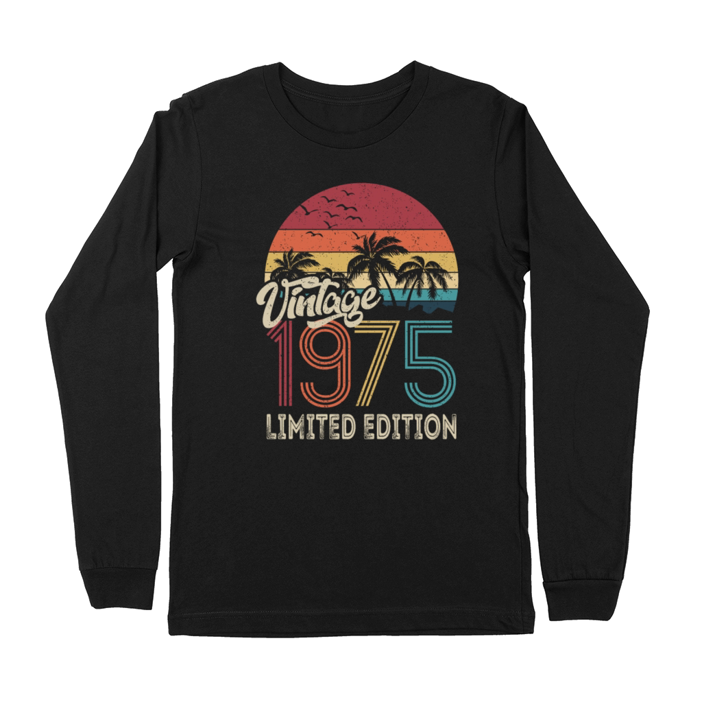 50th Birthday Vintage 1975 Limited Edition Premium Long Sleeve