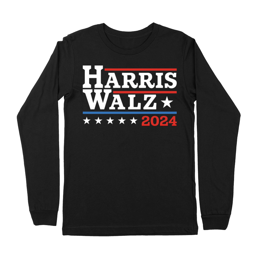 Harris Walz Waltz 2024 Retro Vintage Kamala Harris Premium Long Sleeve