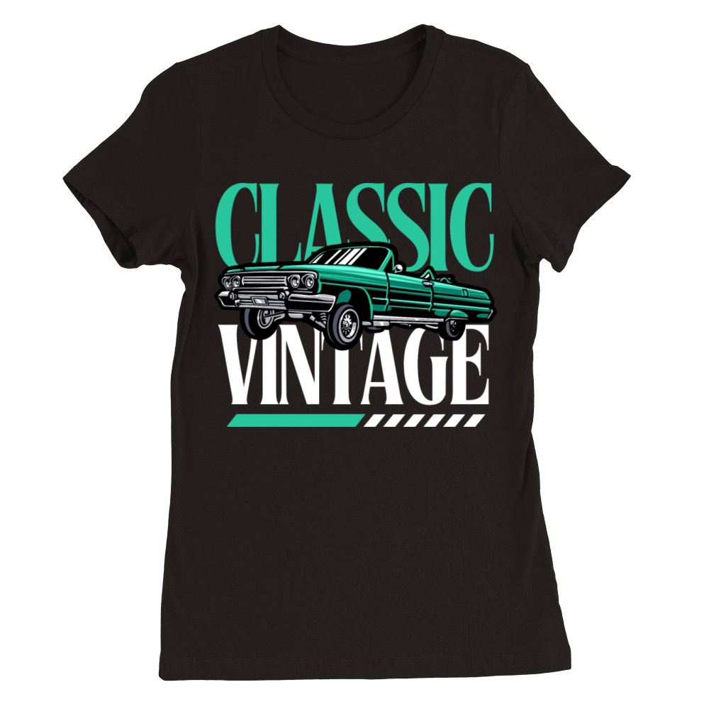 Vintage Classic Premium Womens Crewneck T-shirt